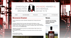 Desktop Screenshot of brennerei-kramer.ch