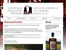 Tablet Screenshot of brennerei-kramer.ch